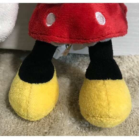 Disney NYC Minnie Mouse Plush Toy With Red Polka Dot Bow & Skirt 8" - Picture 5 of 10
